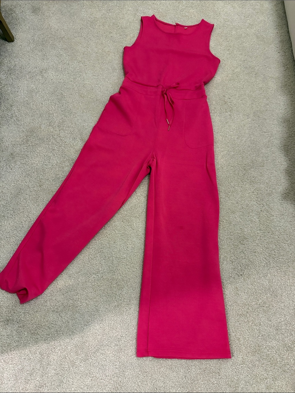 Hot pink jumpsuit